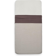 Jollein Laken Ledikant 120x150cm - Wrinkled - Chestnut