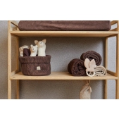 Jollein Ledikant Deken Wrinkled 120x120cm - Chestnut