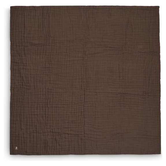 Jollein Ledikant Deken Wrinkled 120x120cm - Chestnut