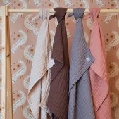 Jollein Ledikantdeken Wrinkled 120x120cm - Chestnut