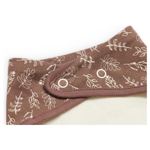 Jollein Slabbetje Bandana - Meadow - Chestnut - 2 Stuks