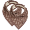 Jollein Slabbetje Bandana - Meadow - Chestnut - 2 Stuks