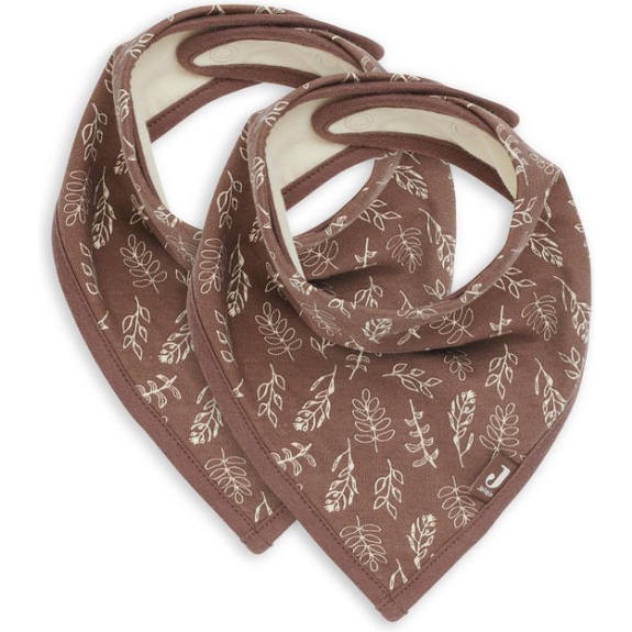Jollein Slabbetje Bandana - Meadow - Chestnut - 2 Stuks
