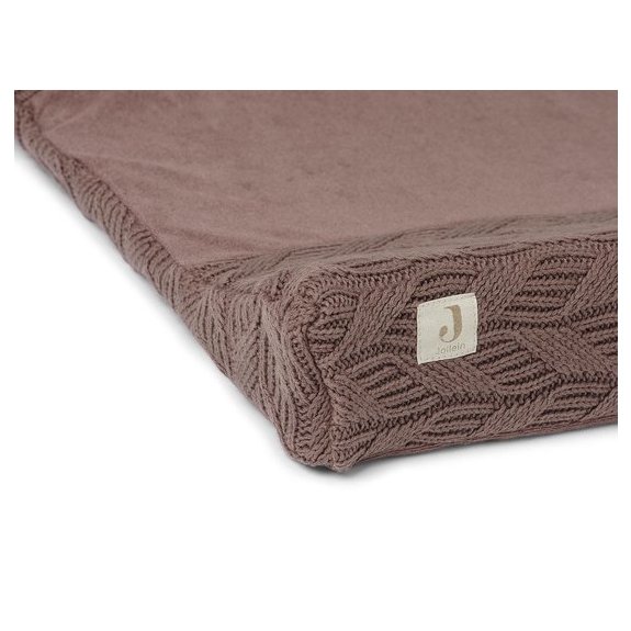 Jollein Aankleedkussenhoes Spring Knit 50x70cm - Chestnu