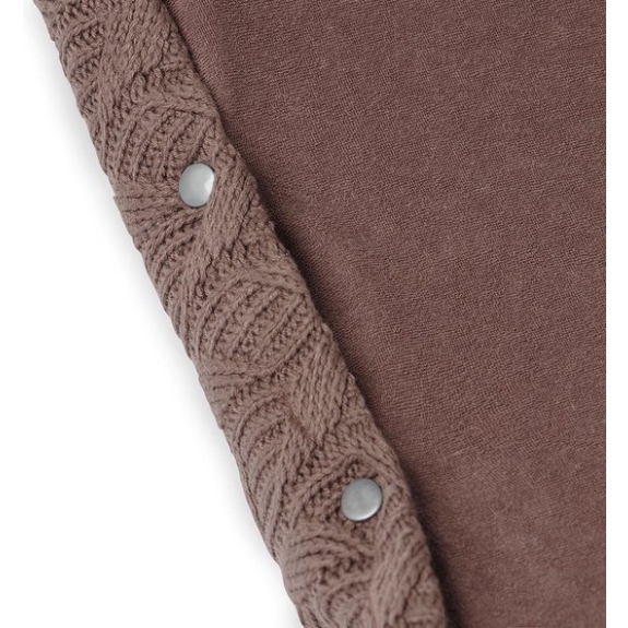 Jollein Aankleedkussenhoes Spring Knit 50x70cm - Chestnu