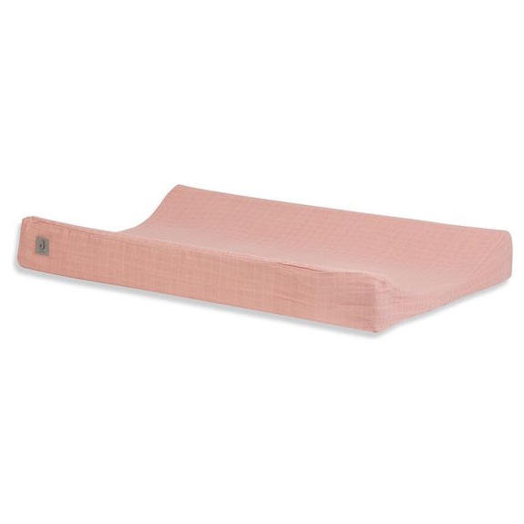 Jollein Aankleedkussenhoes Wrinkled 50x70cm - Rosewood