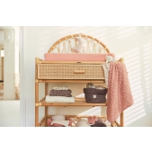 Jollein Aankleedkussenhoes Wrinkled 50x70cm - Rosewood