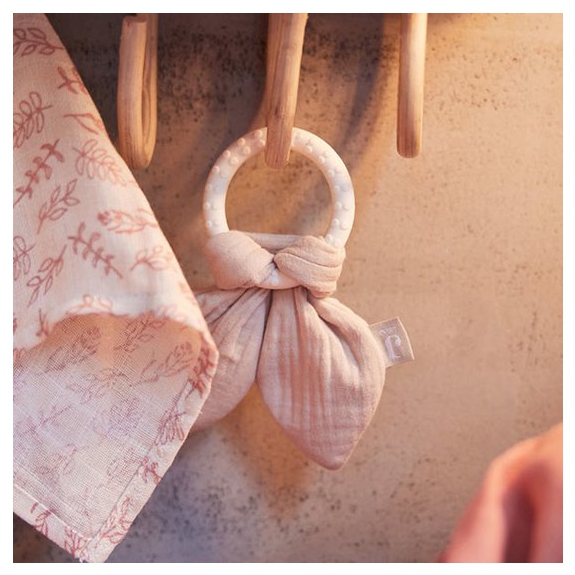 Jollein Bijtring Bunny Ears - Nougat