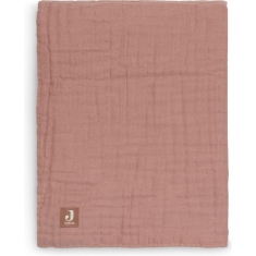 Jollein Ledikant Deken Wrinkled 120x120cm - Rosewood