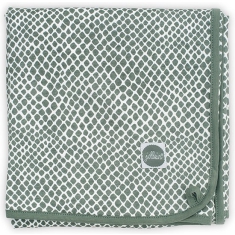 Jollein Wieg Deken Jersey 75x100cm Snake Ash Green
