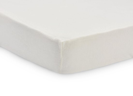 Hoeslaken Ledikant Jersey 60x120cm - Ivory