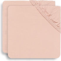 Jollein Hoeslaken Ledikant Katoen 60x120cm - Pale Pink -