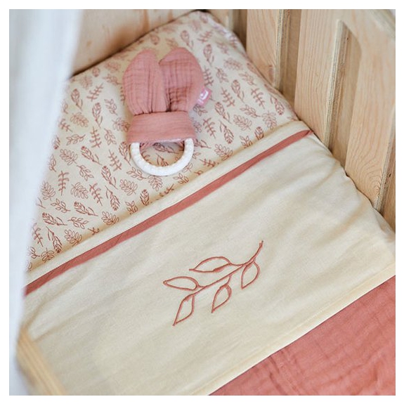 Jollein Laken Ledikant 120x150cm - Meadow - Rosewood