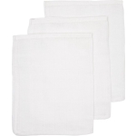 3-pack washandjes Uni - wit