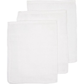 Meyco 3-pack washandjes Uni - wit