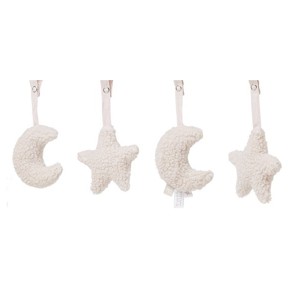 Jollein Babygym Speeltjes - Moon - Nougat - 4 Stuks