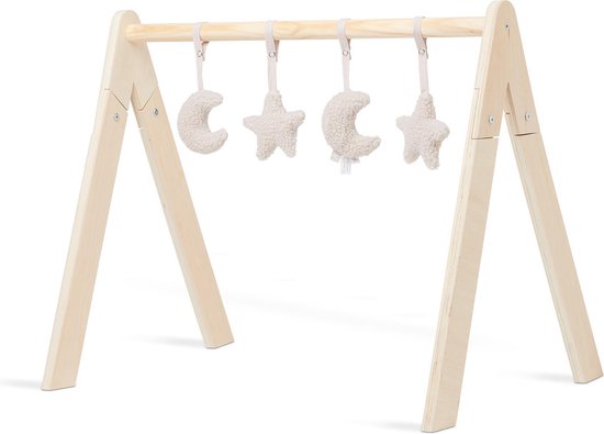 Babygym Speeltjes - Moon - Nougat - 4 Stuks - afbeelding 2