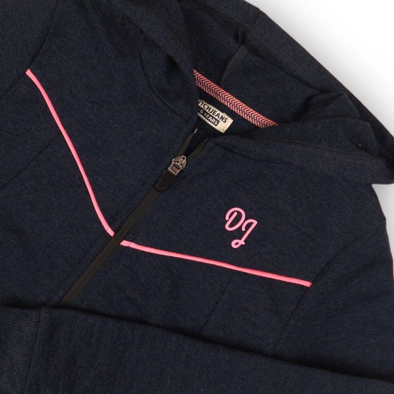 DJ Dutchjeans Sweatvest - Blue melee - Maat 104