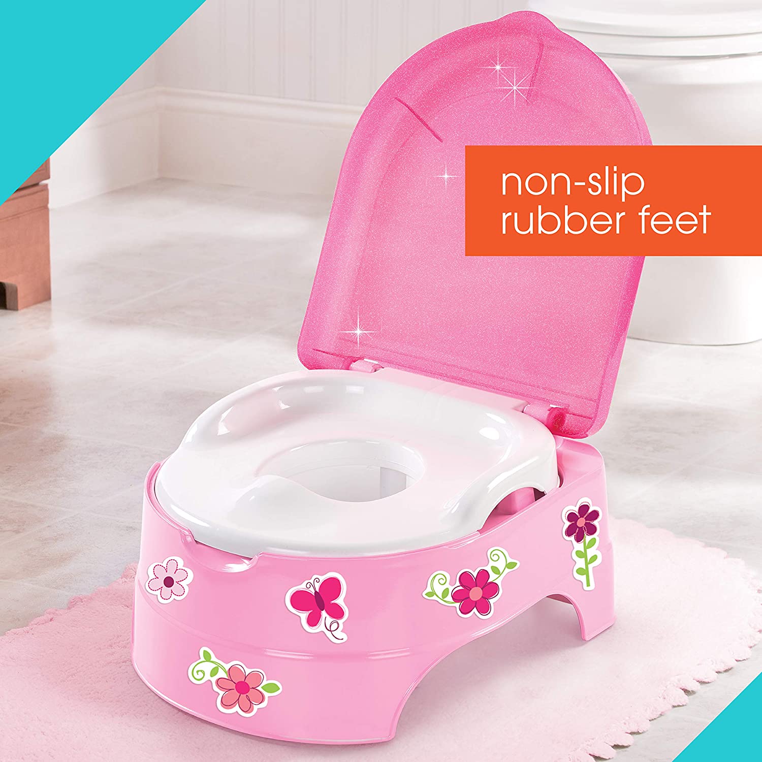 My Fun Potty, Pink 3-fasen trainingspotje - afbeelding 3