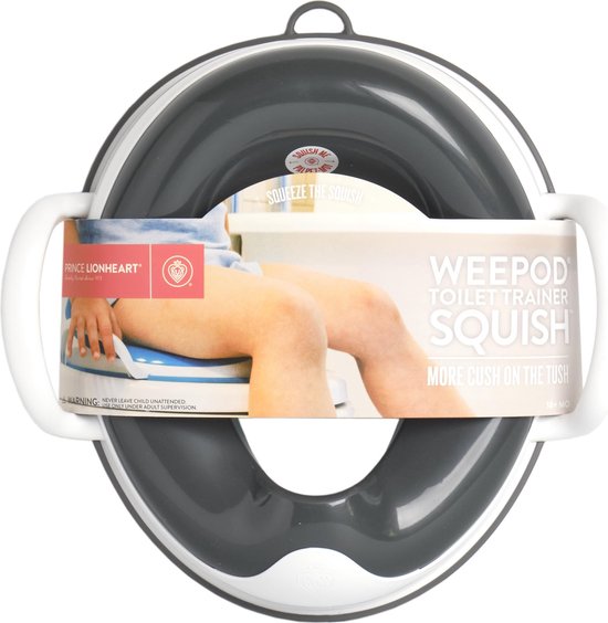 Weepod® SQUISH | Toilettraining | Zacht Grijs - afbeelding 4