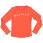 Meisjes T-shirt - Cherry Tomato - Maat 104