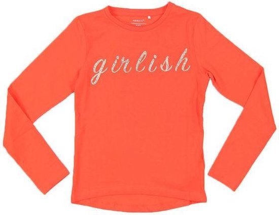 Meisjes T-shirt - Cherry Tomato - Maat 104