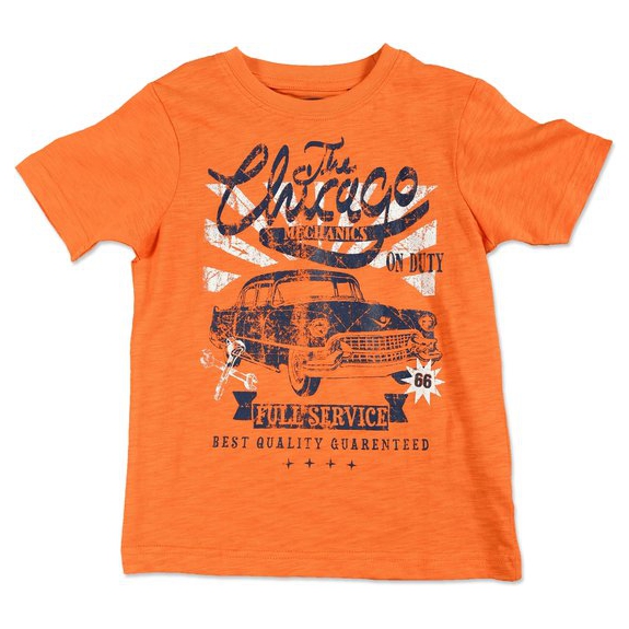 Blue Seven Jongens T-shirt - oranje - Maat 116