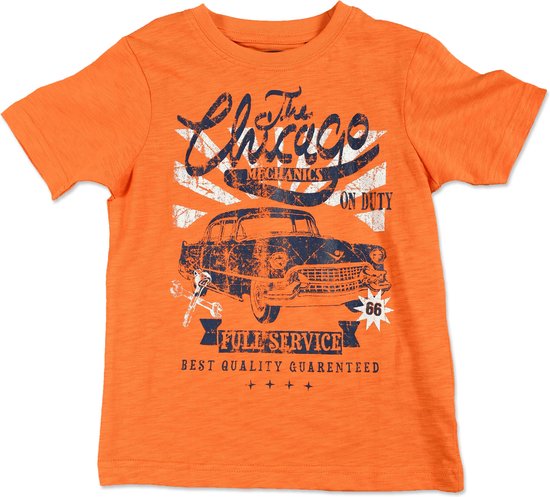 Jongens T-shirt - oranje - Maat 116