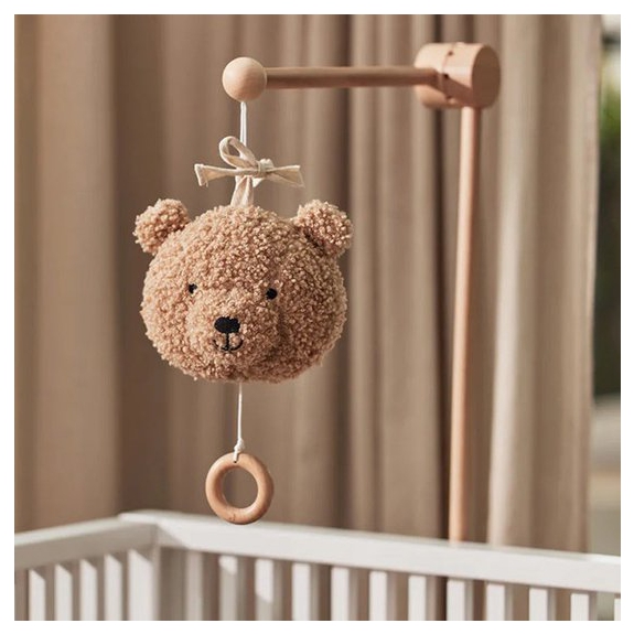 Jollein Muziekhanger Teddy Bear - Biscuit
