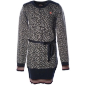 Like Flo Pencil Dress - Grijs / Navy Patroon - Maat 110