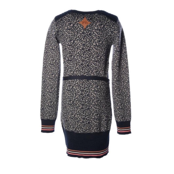 Like Flo Pencil Dress - Grijs / Navy Patroon - Maat 110