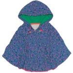 Meisjesponcho - Donkerblauw - Maat 110