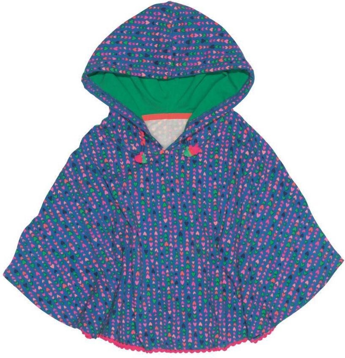 Meisjesponcho - Donkerblauw - Maat 110