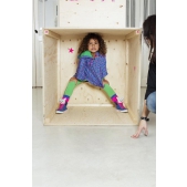 MIM-PI Meisjesponcho - Donkerblauw - Maat 110