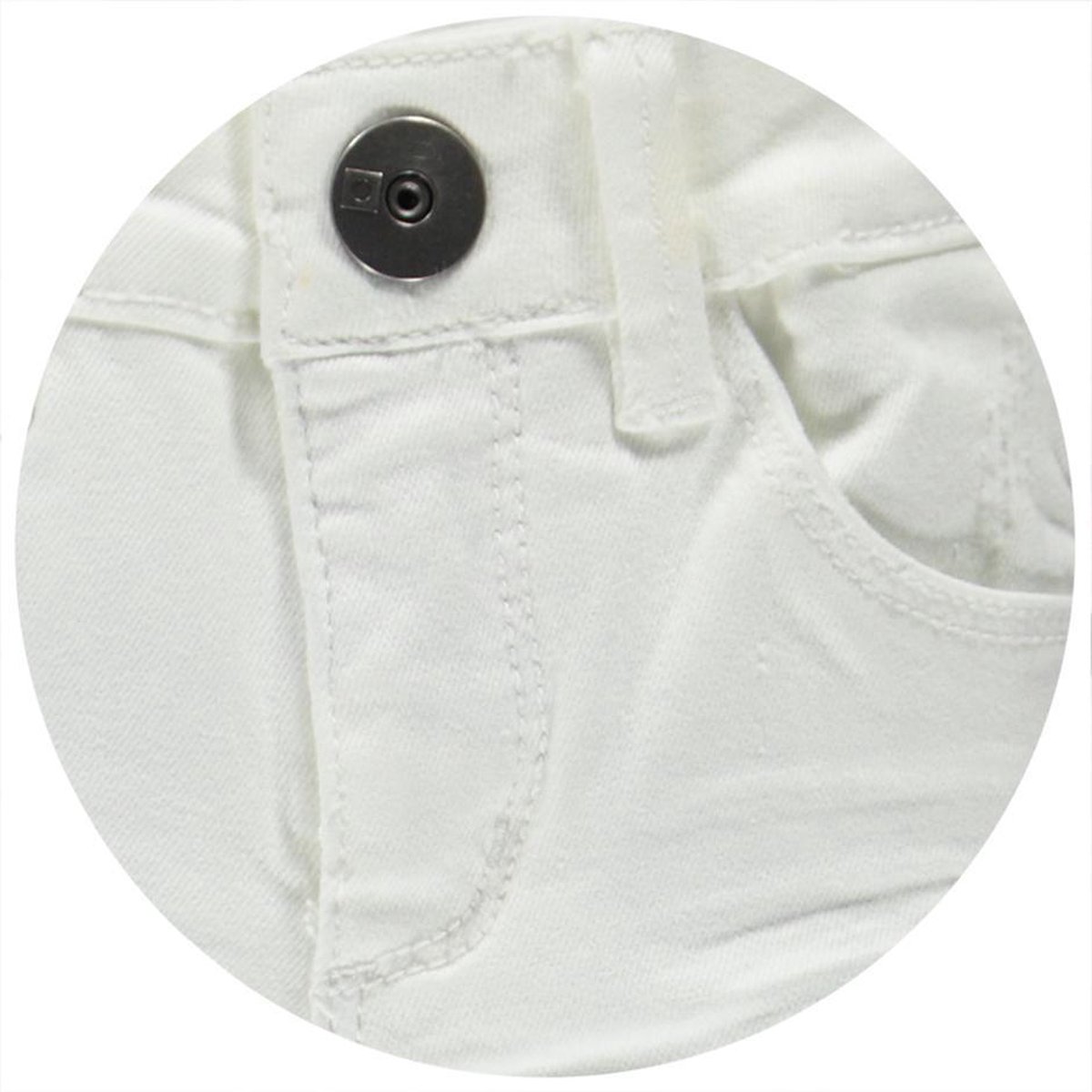 Meisjes Broek Satine - denim - Maat 104 - afbeelding 3