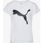 Active Logo Shirt Dames - PUMA White - Maat 36
