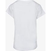 PUMA Active Logo Tee Shirt Dames - PUMA White / Cotton B