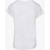 PUMA Active Logo Tee Shirt Dames - PUMA White / Cotton B