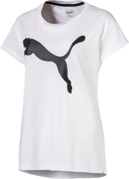 Active Logo Shirt Dames - PUMA White - Maat 36 - afbeelding 7