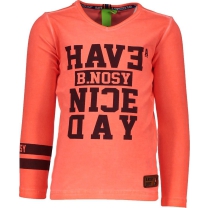 B. Nosy Jongens T-shirt - fiery coral - Maat 146/152
