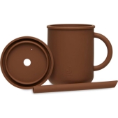 Jollein Drinkbeker Met Rietje Siliconen - Caramel