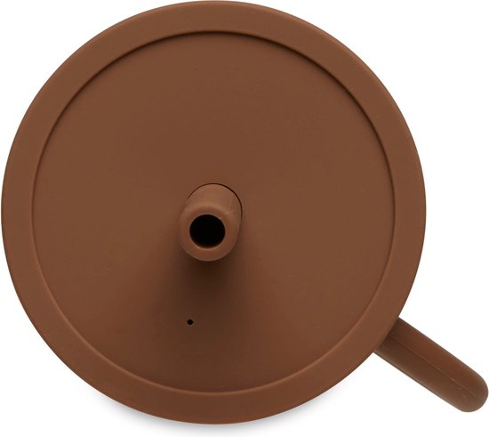 Drinkbeker Met Rietje Siliconen - Caramel - afbeelding 2