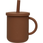 Drinkbeker Met Rietje Siliconen - Caramel