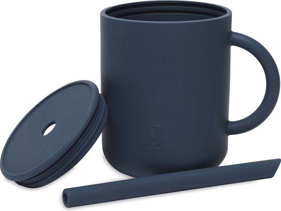 Drinkbeker Met Rietje Siliconen - Jeans Blue - afbeelding 7