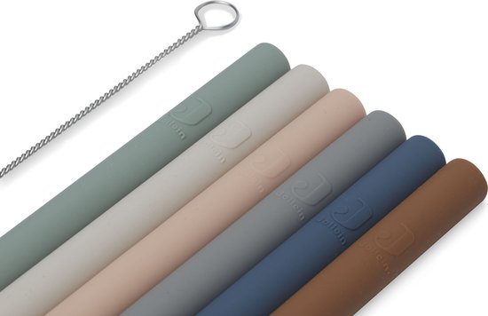 Rietjes Siliconen Multicolour - 6 stuks - afbeelding 2