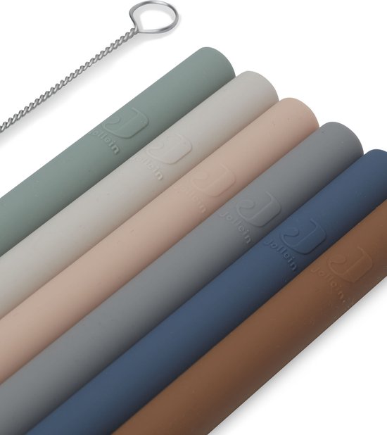 Rietjes Siliconen Multicolour - 6 stuks - afbeelding 4