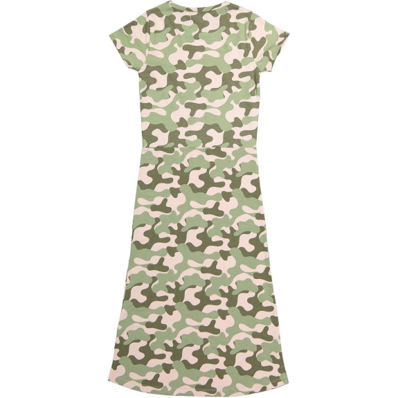 DJ Dutchjeans Jurk - Faded pink/army green - Maat 122