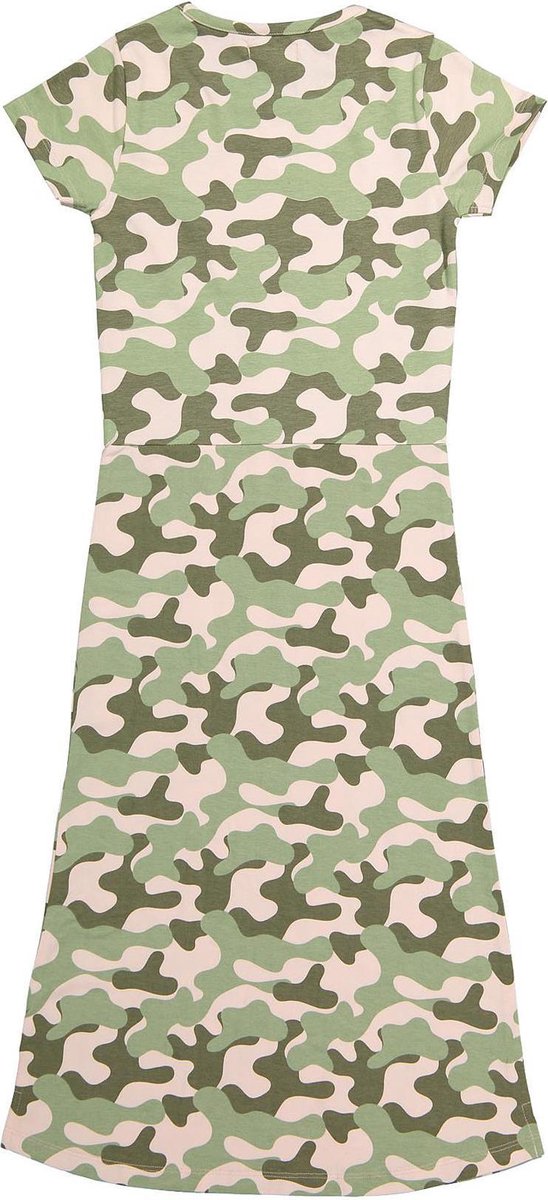 Maxi Jurk - Faded pink/army green - Maat 122 - afbeelding 2