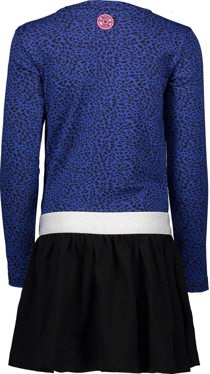 Meisjes jurk - blauwe panter - Maat 122/128 - afbeelding 2