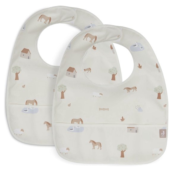 Jollein Slab Waterproof Meadow - Rosewood - 2 Stuks